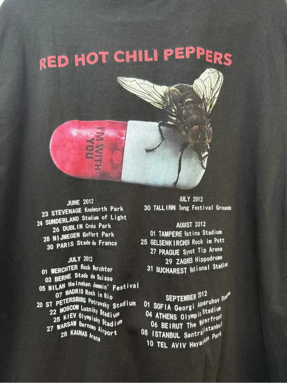 Free shipping Winterland Red Hot Chili Peppers double graphic Band T‑Shirt - Picture 5 of 7